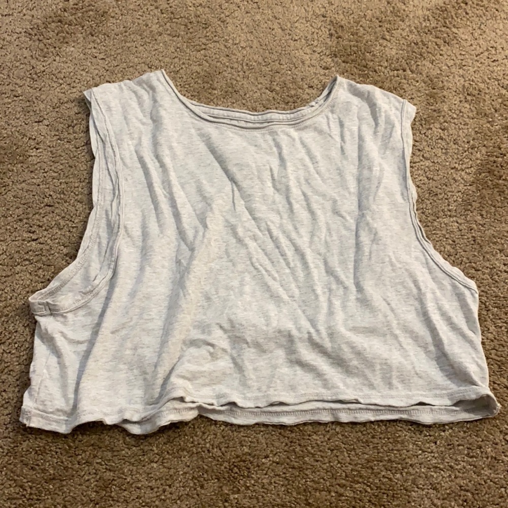 American Eagle Gray Soft Muscle Tee Size M